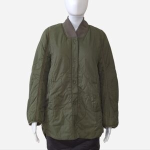 Lululemon Quilted Light Insulation Military Style Puffer Jacket In Medium Olive